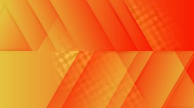 Posterler, afişler, iniş sayfası konsepti imajı için geometrik yaratıcı ve minimal gradyan kavramlara sahip soyut turuncu minimal arkaplan.