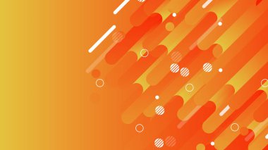 Posterler, afişler, iniş sayfası konsepti imajı için geometrik yaratıcı ve minimal gradyan kavramlara sahip soyut turuncu minimal arkaplan.