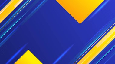Kare çizgi ve geometrik şekilli modern soyut mavi ve turuncu gradyan. Vektör soyut grafik tasarım sancak deseni sunum arkaplan duvar kağıdı ağ şablonu.