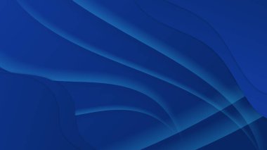 Posterler, afişler, iniş sayfası konsepti resmi için geometrik yaratıcı ve asgari gradyan kavramlara sahip soyut koyu mavi minimal arkaplan.