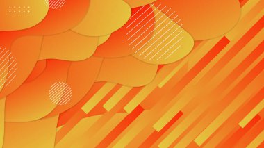 Soyut gradyan turuncu modern tasarım arka planı. Vektör soyut grafik tasarım sancak deseni sunum arkaplan duvar kağıdı ağ şablonu.