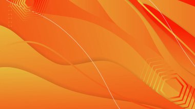 Soyut gradyan turuncu modern tasarım arka planı. Vektör soyut grafik tasarım sancak deseni sunum arkaplan duvar kağıdı ağ şablonu.