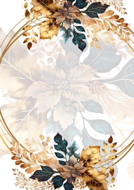 Renkli çiçek vektörü düğün davetiyesi şablonunu suluboya bırakıyor