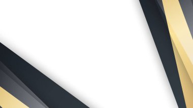 Şatafatlı ve zarif siyah kartvizit tasarımlı altın stili minimalist baskı şablonu