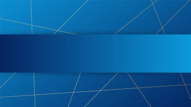 Modern mavi yatay isim kartı, Düz Stil Vektör İllüstrasyonu. Kırtasiye tasarımı ve kartviziti, yaratıcı ve profesyonel kartvizit.