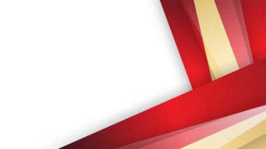 Vektör soyut Temiz ve basit kırmızı iş kartı şablonu