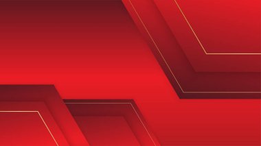 Modern kırmızı yatay isim kartı, Düz Stil Vektör İllüstrasyonu. Kırtasiye tasarımı ve kartviziti, yaratıcı ve profesyonel kartvizit.