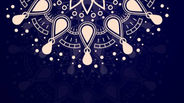 Lüks mandala arka planında arabesk desenli Arap islami doğu tarzı. Baskı, poster, kapak, broşür, broşür, ilan, afiş için dekoratif mandala.