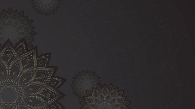 Lüks mandala arka planında arabesk desenli Arap islami doğu tarzı. Baskı, poster, kapak, broşür, broşür, ilan, afiş için dekoratif mandala.