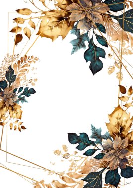 Renkli çiçek vektörü düğün davetiyesi şablonunu suluboya bırakıyor