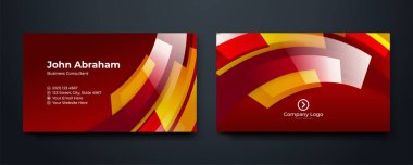 Premium vector abstract business card template clipart