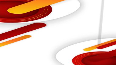 Vektör düz soyut kartvizit şablonu