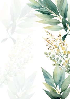 Rengarenk çiçekli güzel ve zarif düğün davetiyesi şablonu