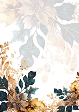 Renkli çiçek vektörü düğün davetiyesi şablonunu suluboya bırakıyor