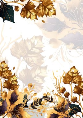 Rengarenk çiçekli güzel ve zarif düğün davetiyesi şablonu