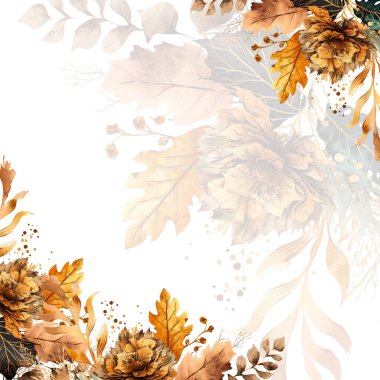 Renkli renkli çiçek vektörü zarif el düğün davetiyesi çiçek tasarımı suluboya