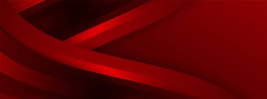 Fütüristik kavram arka planına sahip soyut kırmızı kare şekli