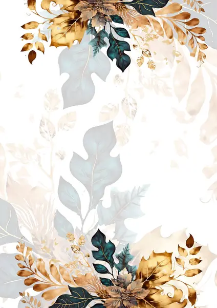 Renkli renkli çiçek vektörü zarif el düğün davetiyesi çiçek tasarımı suluboya