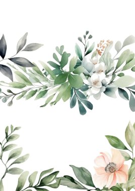 Rengarenk çiçekli güzel ve zarif düğün davetiyesi şablonu