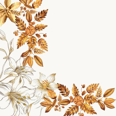 Renkli çiçek vektörü düğün davetiyesi şablonunu suluboya bırakıyor