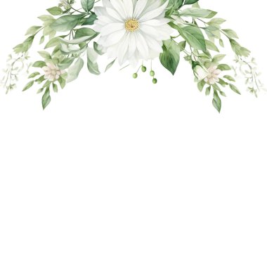 Çiçek süsü ve altın çerçeveli vektör düğün davetiyesi