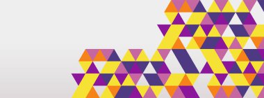 Renkli şekilli vektör düz tasarım arkaplanı