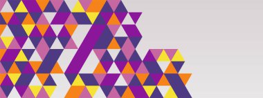 vektör geometrik ögeler iniş sayfası şablonu