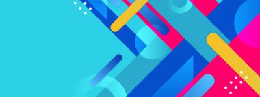 Renkli geometrik arkaplana sahip modern vektör gradyanı