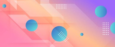 Renkli basit minimum geometrik şekil gradyan soyut afiş. İş afişi, resmi arkaplan, prestijli kupon, lüks davet, duvar kağıdı ve arka plan için