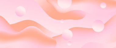 Pembe beyaz ve şeftali rengi vektör soyut geometrik şekiller pankart. Kapak tasarımı, kitap tasarımı, poster, CD kapağı, broşür, web sitesi arka planı veya reklam için