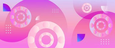 Pembe beyaz ve mavi vektör soyut geometrik şekil modern afiş. Web sitesi, afişler, broşürler, posterler, el ilanları, kart ve kapak için