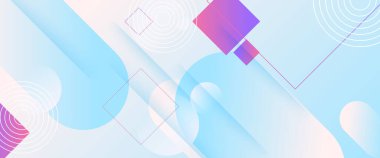 Mavi beyaz ve mor menekşe vektör gradyan soyut afiş ve şekiller elementler. Arkaplan sunumu, arkaplan, duvar kağıdı, afiş, broşür, web düzeni ve kapak için