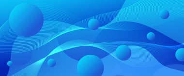 Mavi, modern ve basit, şekilli, soyut bir sanat vektörü. Arkaplan sunumu, arkaplan, duvar kağıdı, afiş, broşür, web düzeni ve kapak için