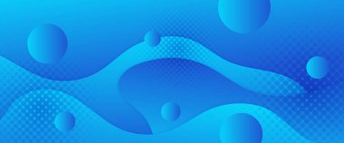 Mavi asgari geometrik şekil soyut afiş. İş afişi, resmi arkaplan, prestijli kupon, lüks davet, duvar kağıdı ve arka plan için