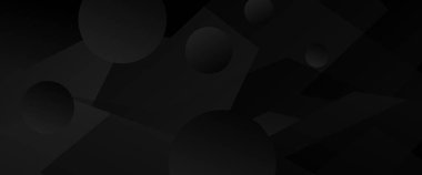 Siyah vektör eğimli soyut afiş ve şekiller. Arkaplan sunumu, arkaplan, duvar kağıdı, afiş, broşür, web düzeni ve kapak için