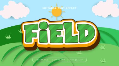 Renkli alan 3d düzenlenebilir metin efekti - yazı tipi biçimi