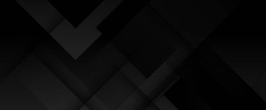 Şekilli siyah soyut pankart. İş afişi, resmi arkaplan, prestijli kupon, lüks davet, duvar kağıdı ve arka plan için