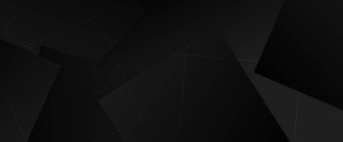 Siyah asgari geometrik şekil soyut afiş. İş afişi, resmi arkaplan, prestijli kupon, lüks davet, duvar kağıdı ve arka plan için