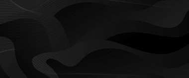 Siyah, modern ve basit, şekilli, soyut bir sanat vektörü. Arkaplan sunumu, arkaplan, duvar kağıdı, afiş, broşür, web düzeni ve kapak için