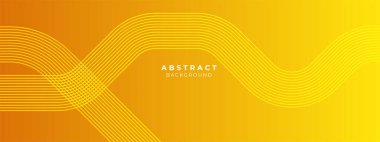 Üçgen pankartlı soyut geometrik sarı. illüstrasyon vektör tasarımı