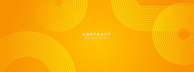 Soyut sarı geometrik şekiller geometrik ışık çizgisi şekli ve fütüristik konsept sunum arka planı