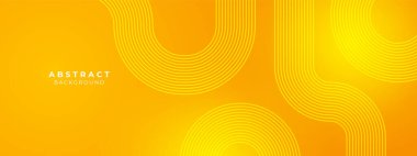 Üçgen pankartlı soyut geometrik sarı. illüstrasyon vektör tasarımı