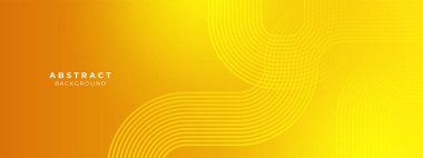 Minimum sarı geometrik şekiller ışık teknolojisi arka plan soyut tasarımı. Vektör illüstrasyonu soyut grafik tasarım modeli sunumu arkaplan şablonu.