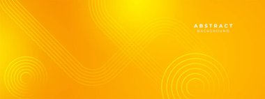 Soyut sarı geometrik şekiller geometrik ışık çizgisi şekli ve fütüristik konsept sunum arka planı