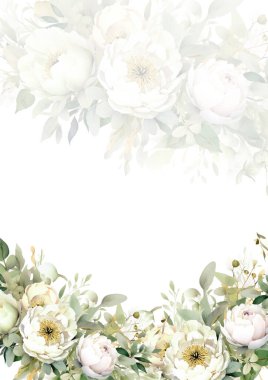 Renkli renkli çiçek vektörü güzel altın çiçek çizgileri düğün kartı şablonunda suluboya