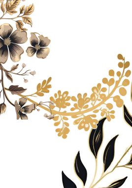 Renkli renkli çiçek vektörü zarif el düğün davetiyesi çiçek tasarımı suluboya