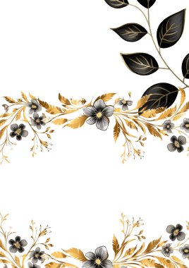 Renkli çiçek vektörü düğün davetiyesi şablonunu suluboya bırakıyor