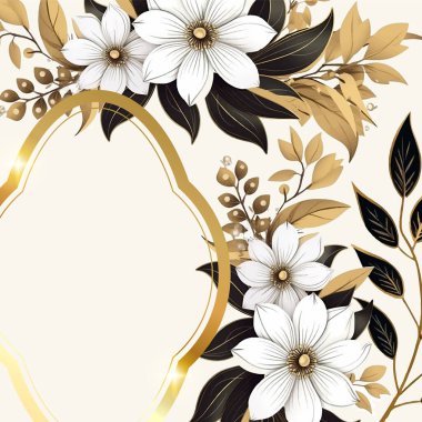 Renkli çiçek vektörü düğün davetiyesi şablonunu suluboya bırakıyor