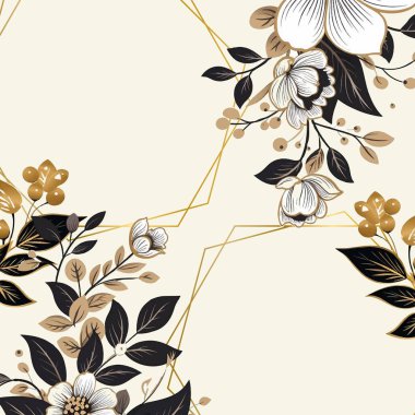 Renkli renkli çiçekli zarif düğün davetiyesi suluboya