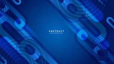 Vektör gradyanı dinamik mavi çizgi arkaplanı